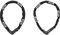 ABUS Fahrradschloss Tresor 1385/75, Black, 75 cm, 51133 & 5805C Vorhängeschloss, schwarz, 75 cm Länge