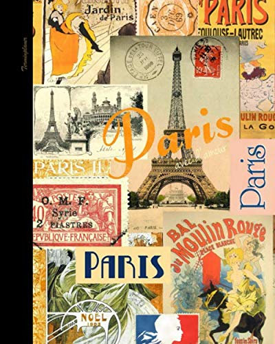 Terminplaner: Wochenplaner; Paris Geschenke [2021, 22, 23+ (leere Daten); 20x25cm Taschenbuch, 52 Wochen; Plan: Termine, Ziele, Essen, Kleidung] (Vintage Paris)