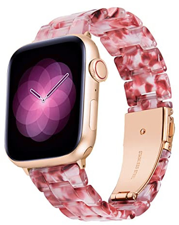 BINLUN Resina Correa Compatible con Apple Watch 38mm 40mm 41mm 42mm 44mm 45mm 46mm 49mm Mujer Pulsera para Compatible con iWatch Series 11 10 9 8 7 6 5 4 3 2 1 SE2 SE Ultra