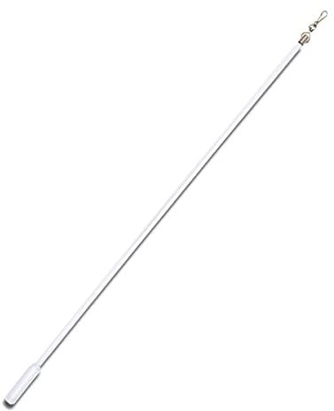 Schleuderstab transparent Stab aus transparentem Kunststoff mit Griff Zugstange Gardinenstab Länge 75 cm