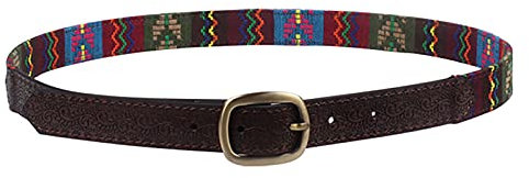 Gürtel für Schnalle Frauen Kunstleder bestickt geprägte Gürtel Jeans Wasit Gürtel Gr. 42, Schwarz