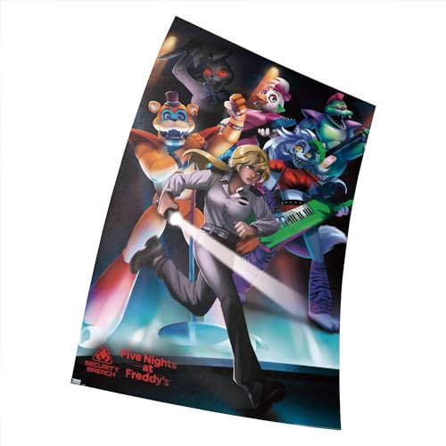Fortiaboot Five Nights at Freddy's Security Breach-Group Poster 38 x 58 cm (380 x 580 mm) Geschenk Deko
