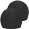 Fanshiontide 2 Piezas Unisex Gorro de Natación Gorro Elásticos de Baño Piscina Mujer y Hombre Gorro de Baño para Pelo Largo y Corto Gorros de Piscina Suave y Cómodo, Talla Unica (2 Negro)