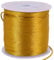 TONIFUL 1,5mm x 45m Gold Nylonschnur, Satinschnur für Armbänder, Schmuckherstellung, Rattail, Makramee, gewachste Bordüre, Halskette, Perlenfaden, Kumihimo, chinesischer Knoten