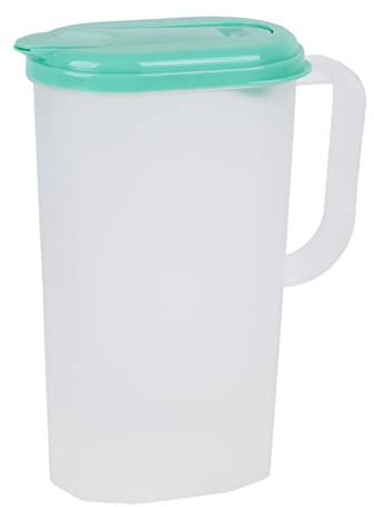 Cofan Jarra de Agua | Capacidad de 2 litros | Con Tapa en Color Verde, Amarillo o Naranja (Verde)