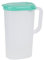Cofan Jarra de Agua | Capacidad de 2 litros | Con Tapa en Color Verde, Amarillo o Naranja (Verde)