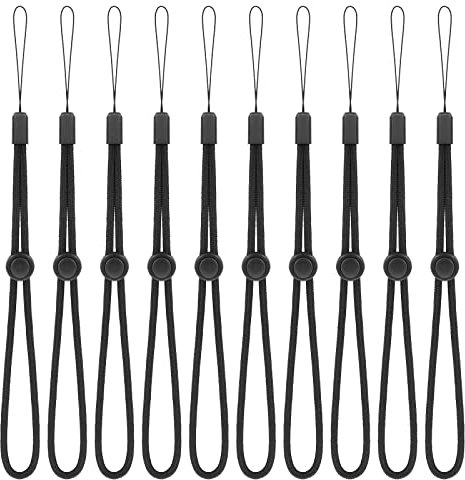 Molain 10 correas de mano, correas ajustables de nailon para teléfono móvil, correa de muñeca funcional para llavero, para cámara, cartera, llaves, USB, placa de identificación