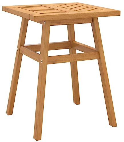 vidaXL Beistelltisch, Tisch für den Außenbereich, Gartentisch mit Holzrahmen, Terrassentisch Gartenmöbel Outdoor Tisch, Massivholz Akazie