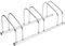 vidaXL Bicicletero para 3 Bicicletas Acero galvanizado, portabicicletas, Soporte para Bicicletas, portabicicletas, almacenaje para Bicicletas