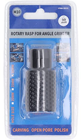 Broca de Escofina Rotativa Al Carbono 45 Amoladora de Acero Herramienta Rotativa Escofina Brocas para Tallado de Madera, Accesorios para Agujero de Tallado de Madera(30mm)