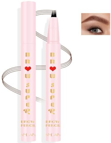 Mornery Eyebrow Pencil - Tattoo Brow Pen with Micro Fork Tip & Natural Looking Eyebrow Pencil (Brown 01)
