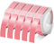 Acmerota 5 Stück selbstklebendes Klebeband mit rosa Prägung, kompatibel für DYMO Omega Etikettenband, weißer Druck auf Gold, 9 mm x 3 m Rollen, 3D-Prägungsetikettenband für Dymo Omega S0717930