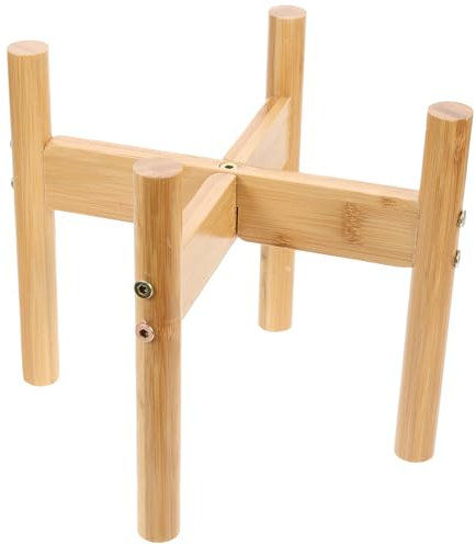Housoutil Support Gamelle Chien, Porte-Gamelles pour Animaux De Compagnie Surélevé en Bois, Gamelle Croisée Surelevee pour Chien, Gamelle pour Chien pour Chats Et Chiens Animaux De Compagnie