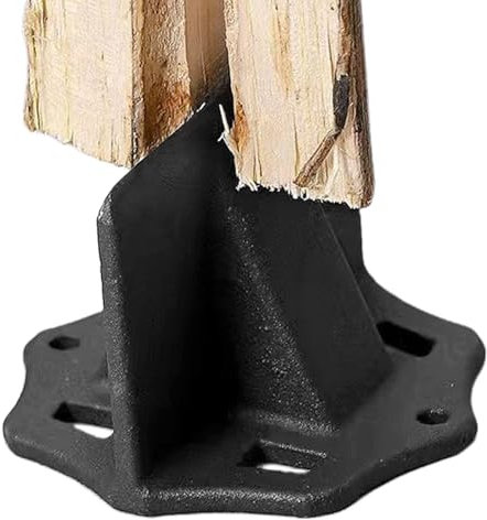 Wood Splitter, Manual Log Splitter, Large Cast Iron Wood Splitter Hand Cutter, Chop Efficient Log Splitter, High- Manual Log Splitter WedgeThickened Base Molding Wood Splitting Tool For Home