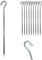 Zelt-Heringe aus Stahl - 18 cm - 24 cm - 30 cm (18 cm, 24)