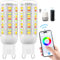 Wi-Fi RGBCW Smart G9 LED Lampen,Kompatibel mit Alexa /Google Home,AC 230V Mehrfarbrige dimmbare,2700K-6500K,Helligkeit einstellbar 1%-100%,4W,400LM,mit Musiksynchronisation LED Glühbirne,2er Pack
