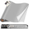 Leder kunstleder selbstklebend, 40 x 200cm leder reparatur set, Leder Reparatur Kit für Möbel, Sofa, Autositze, Taschen, Leder Reparatur und Renovierung(Glatt Grau)