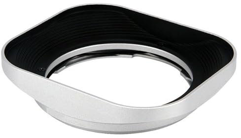 LH-ZV06 Quadratische Gegenlichtblende aus Metall, for Carl for Zeiss for Distagon T* 2,8/21 21 mm F2,8 ZM, C for Sonnar 1,5/50 50 mm F1,5 ZM Objektiv Silber