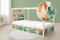 Unik Nordic Aufkleber für IKEA KURA Hochbett, Dschungel 5-Sticker-Set Oben, Bettaufkleber, Sticker für Kinderbett, Möbelfolie fürs Kinderzimmer, Bettfolie für Kinder, Set 5 Teilig