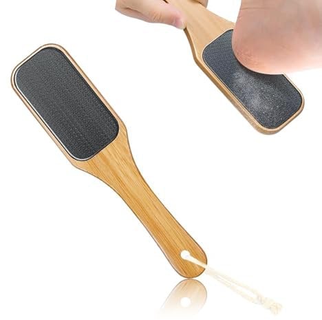 MYLERCT Râpe Pied, Nanoglass, Lime Pieds Pédicure, Grand Panneau Gratte Pied Peau Morte, avec Lanière et Long Manche, pour Soin et Massage des Pieds