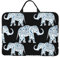 QGWDYYJQ Laptoptasche mit aztekischem Elefanten-Druck, 35,6 cm (14 Zoll), tragbare Computer-, Schwarz , Einheitsgröße