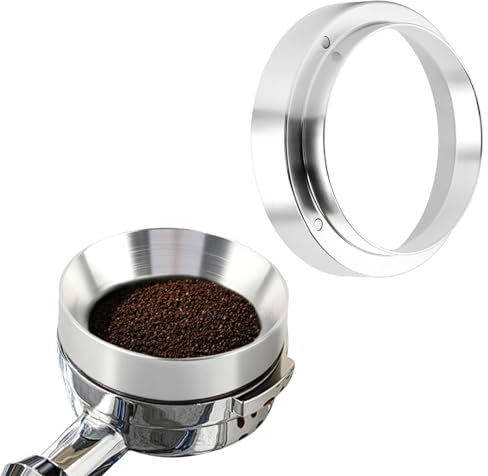 Rixotix Kaffee Dosierring 54mm, Kaffee Dosierring für 54mm Siebträger Barista Zubehör Kaffeemaschine, Siebträger Zubehör 54mm Trichter, Espresso Zubehör für Barista, Zuhause
