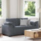 vidaXL Zweisitzer-Sofa Dunkelgrau 140 cm Samt, 2-Sitzer-Sofa, Couch, Wohnzimmer-Sitzmöbel, Sofa, gepolstertes Sofa, Wohnzimmersofa, 2-Sitzer-Couch