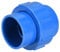 TOP-VIGOR 1Pcs PVC Pipe Fitting, 50mm Pipe Plumbing Fittings Union Solvent Socket Quick Connector for Aquarium Fish Tank Pond, Blue