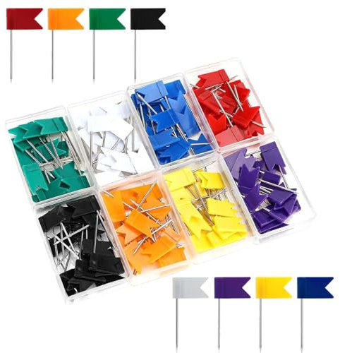 264 Stück Pinnadeln Markierungsfahnen Weltkarte Zum Pinnen, Karte Flagge Stecknadeln Pins Fähnchen für Pinnwand Bulletin und Landkarten, für HeimBüro und Schule Fotos