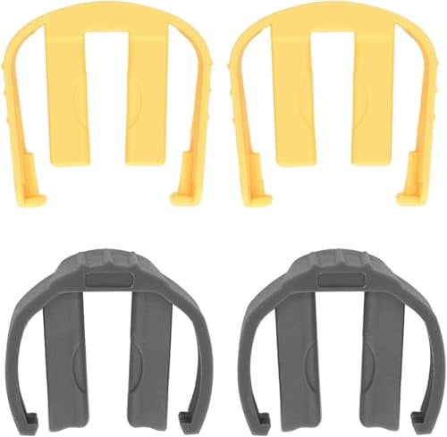 4-Pack Pressure Washer C-Clips for Karcher K2 K3 K4 K5 K6 K7, Replacement Hose Trigger Clamps Quick Connector Locks Buckles 2 Yellow and 2 Grey Part No. 5.037-333.0