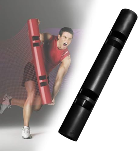 Tragbare Fitness Tube Gummi Hantelstange Gewicht Tragbare Hantelstange Glocke Für Übung 4 Bis 8 Kg Für Gewichtheben Laufübung, Black, 6KG