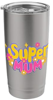 Friends. Super Mum Bicchiere termico in acciaio inox doppia parete