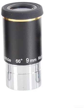 66° for ultra Wide Telescope Eyepiece 6mm HD Multi-Coated Lens for Astronomy Moon Observation Black(9mm)
