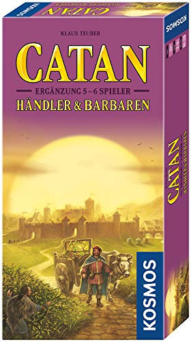 KOSMOS 693404 Catan - Händler und Barbaren Ergänzung für 5-6 Personen, Ergänzung zur Erweiterung Händler & Barbaren, ab 10 Jahre für 2-6 Personen, Siedler von Catan