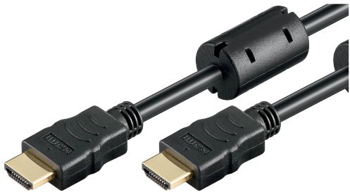 Goobay 61908 High Speed HDMI Kabel mit Ethernet, Vergoldet, HDMI-Stecker (Typ A) > HDMI-Stecker (Typ A)