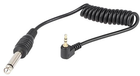 ayex Blitz-Anschlusskabel elektronisches Blitzkabel 6,35/2,5 mm Klinke für Blitzauslöser (CL1/2) verbindet z.B. einen Studioblitz