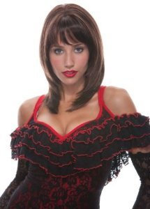 I LOVE FANCY DRESS Jasmine- MID-LÄNGE BRAUNE PERÜCKE French KISS