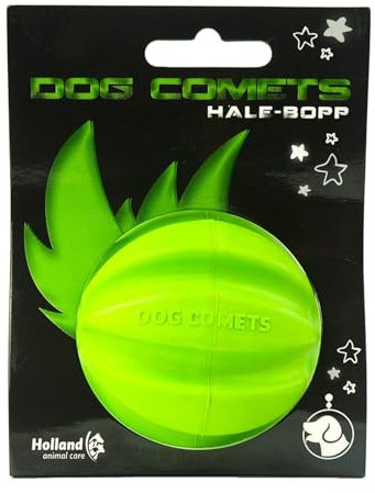 Dog Comets Swift Tuttle Ball Ø6 cm – Hundespielzeug aus Naturkautschuk – Flottierend und Robust – Grün