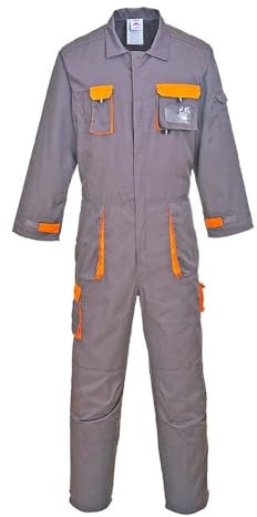 Portwest Portwest Texo Kontrast Overall, Größe: XL, Farbe: Grau, TX15GRRXL
