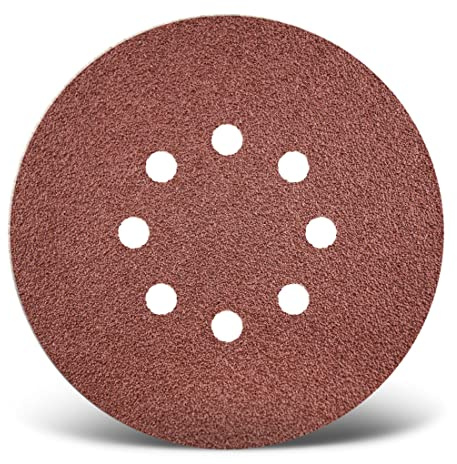 MENZER Red Klett-Schleifscheiben, 150 mm, 8-Loch, f. Exzenterschleifer, Normalkorund (25 Stk.) K24