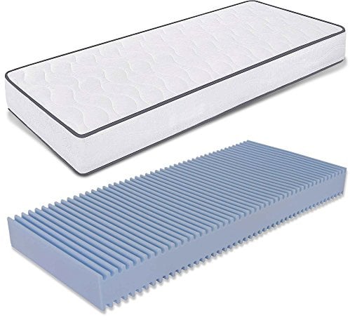 Matratze 80x185 Höhe 14 cm - aus Waterfoam, Klappmatratze, Atmungsaktive, Antiallergisch und Milbendicht. Modell: Primavera H14