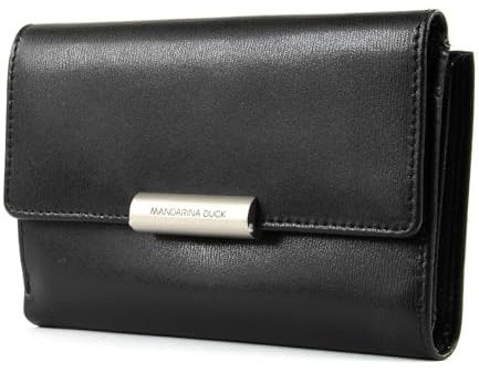 Mandarina Duck Damen Hera 3.0 P10RAP11 Geldbörsen, Schwarz, 10 x 3 x 19.5 cm (B x H x L)