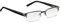 Read Optics Lunettes de lecture pour hommes 3,0, demi-monture en métal prête à porter, charnières à ressort pour un confort optimal