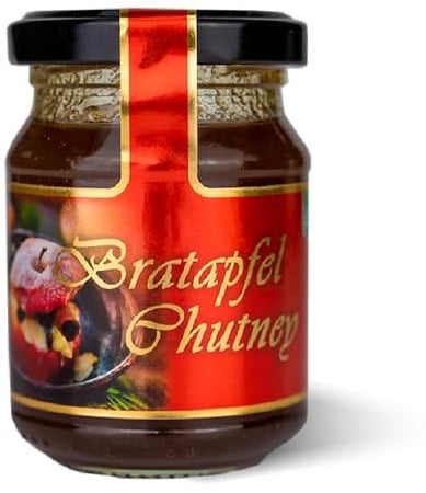 Altenburger Original Senfonie Premium Bratapfel Chutney, 160g im Glas, weihnachtlich-fruchtig mit Apfelstücken und winterlichen Gewürzen