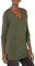 Amazon Essentials Jersey Tipo Túnica Ligero de Manga Larga y Cuello en Pico (Disponible en Tallas Grandes) Mujer, Verde Oliva Oscuro, M
