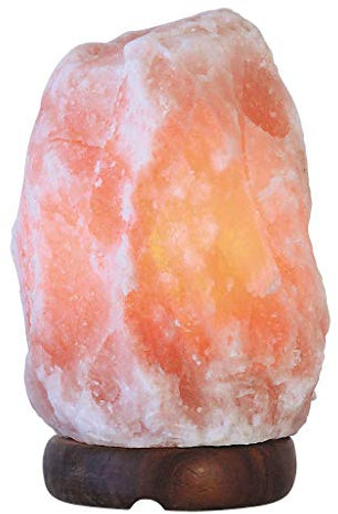 Rabalux 4120 Kinderzimmerleuchte Rock aus Salzstein/Holz braun H:19cm mit eingebautem Schalter