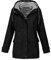 iHENGH Damen Mantel bequem Solide Regenjacke Outdoor Jacken Wasserdicht mit Kapuze Regenmantel Winddicht Parka Coat