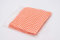 Flaschenbauer 25x orange-weiß Karierte Textildeckchen mit Creme farbigen Schlaufen zum Befestigen der Deckchen. Dekoration für Einmachgläser, Einweckgläser. EIN Muss für DIY-Projekte und Geschenke.