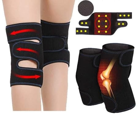 Self Heating Knee Pads , Adjustable Knee pad support Pads Pain Relief Longer