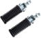 Paire de repose-pieds de moto pliables en aluminium avec filetage 10 mm gauche et droite, Moto Repose-Pieds